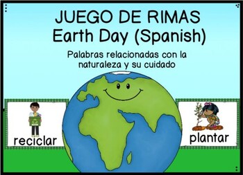 Preview of Boom cards | Earth Day | Rimas | Dia de la Tierra | Spanish