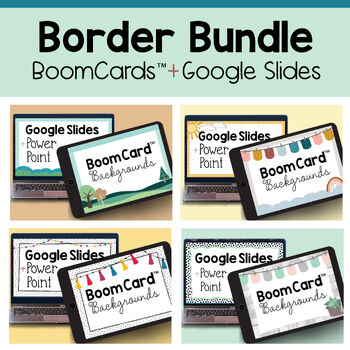 Preview of BoomCard™ & Google Slides / PowerPoint Borders - BOHO Bundle