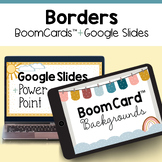 BoomCard™ & Google Slides / PowerPoint Borders - BOHO Suns