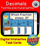 Decimals Tenths and Hundredths- Digital Interactive Boom Cards