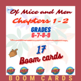 Boomcards Review : Of Mice & Men CH 1-2 quiz