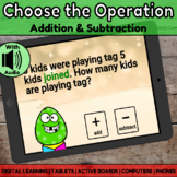 Booms Cards | Choose the Operation - Addition and Subtract