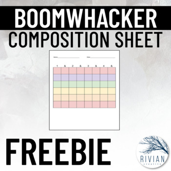 Preview of Boomwhacker Composition Activity Worksheet