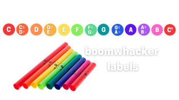 Preview of Boomwhacker Labels