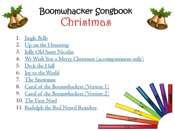 Preview of Boomwhacker Songbook Christmas Edition