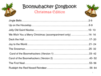 Preview of Boomwhacker Songbook Christmas Edition - Printouts