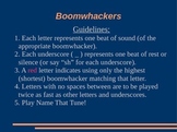 Boomwhacker Songs PowerPoint