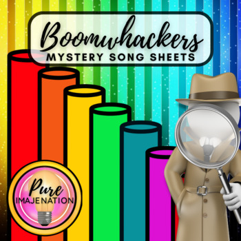 Preview of Boomwhackers Mystery Music Song Sheets Station Set