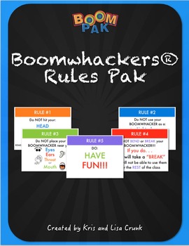 Preview of Boomwhackers Rules Boomwhackers® Rules “Pak” – for Bulletin or Smart Board