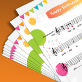 Boomwhackers Tube Sheet Music: Happy Birthday to You! with
