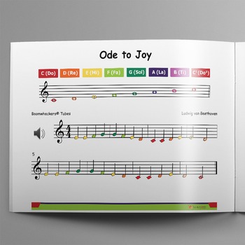 Preview of Boomwhackers Tube Sheet Music: Ode to Joy - Composer Ludwig van Beethoven