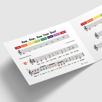 Boomwhackers® Tube Sheet Music: Row, Row, Row Your Boat by ...