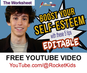 Preview of Boost Your Self-Esteem (Editable)