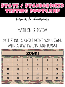 Preview of Boot Camp MATH SKILLS GAME, State / Standardized Testing / End of Year Review