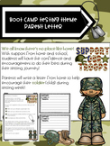 Boot Camp Testing Theme Parent Letter