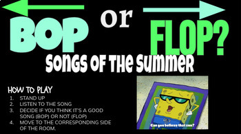 Preview of Bop or Flop - Songs of the Summer