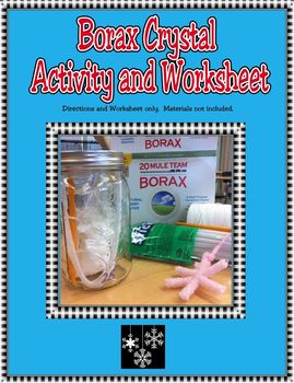 Preview of Borax Crystal Activity and Worksheet