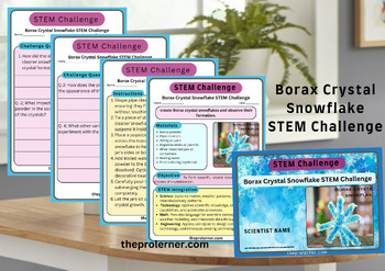 Preview of Borax Crystal Snowflake Science Experiment