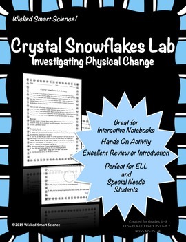 Preview of Borax Crystal Snowflakes Lab Activity