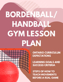 Bordenball/Handball Gym/Physical Education Ontario Lesson Plan