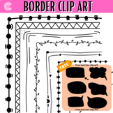 Borders Clipart [ Doodle Borders ] Free 6 text box clipart