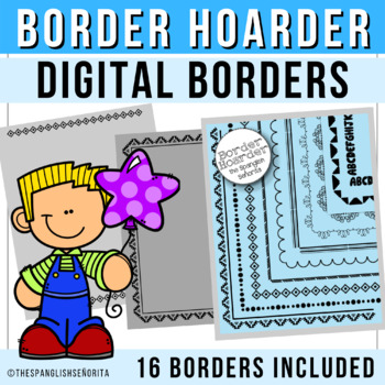 Preview of Border Hoarder #1 {Digital Borders for Commercial Use}
