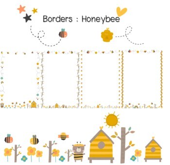 Preview of Border : Honeybee (PNG)