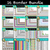 Border MEGA VARIETY BUNDLE (color and B&W){MissClipArt}
