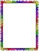 Border--Rainbow Splattered Paint Border by Doodle Art by Jenny | TpT