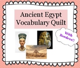 Bordered Ancient Egypt Vocabulary Quilt