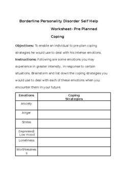 Living with Borderline Personality Disorder: Strategies for Coping