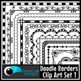 Doodle Borders Clip Art Set 1