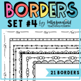 Doodle Borders Set #4 Clipart by Kelly Benefield