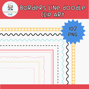 Borders BASIC Page |Borders Clipart |Colorful Clip Art Frames | TPT