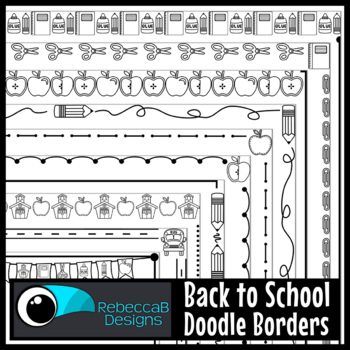 Back to School Borders – Tim's Printables