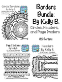 Borders Bundle {Clipart: By Kelly Benefield} Circles, Head