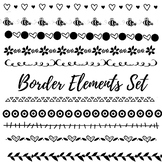 Borders Clipart 30 Pack {Doodle Border Clipart}