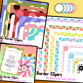 Borders Clipart and Digital Papers clipart- 88 Clip Art.