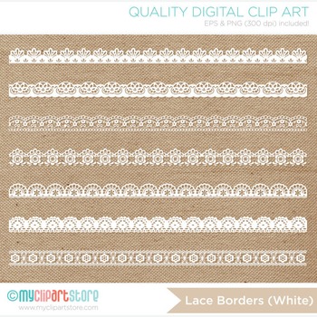 cream lace border clip art