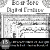 Borders - Frames - Digital Frames - Page Boarders - Clipar