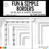 Borders Fun and Simple Black and White Borders Pack