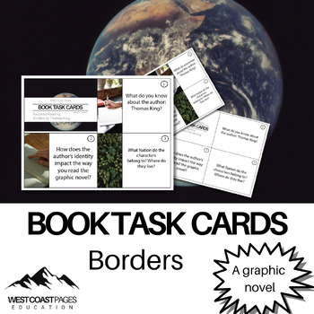 Preview of Borders Indigenous Literature Book Task Cards