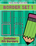 Borders Set 1, Huge set of Transparent PNG page borders