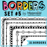 Borders Set #5 {Clipart by Kelly Benefield} Page Borders
