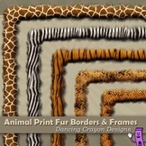 Animal Print Borders and Frames Clip Art | Fur Effect