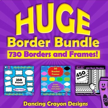 Preview of Borders Clip Art | HUGE Bundle of Frames