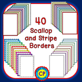 Borders and Frames - Scallop and Stripe Borders