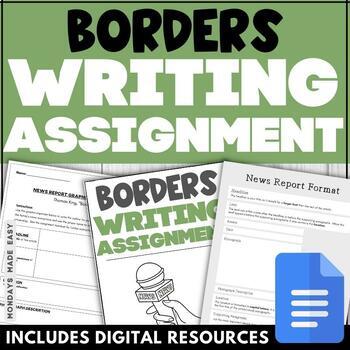 Preview of Borders by Thomas King - Expository Writing - News Article Assignment and Rubric