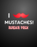 Borders for letterhead, newsletters, etc. - Group 7 - mustaches