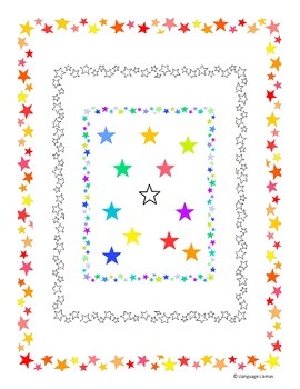yellow star borders and frames